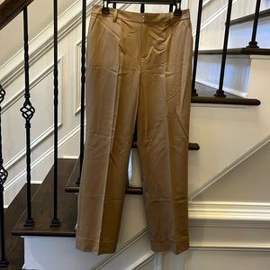 Ralph Lauren 8 Petite 96% wool tan pant
